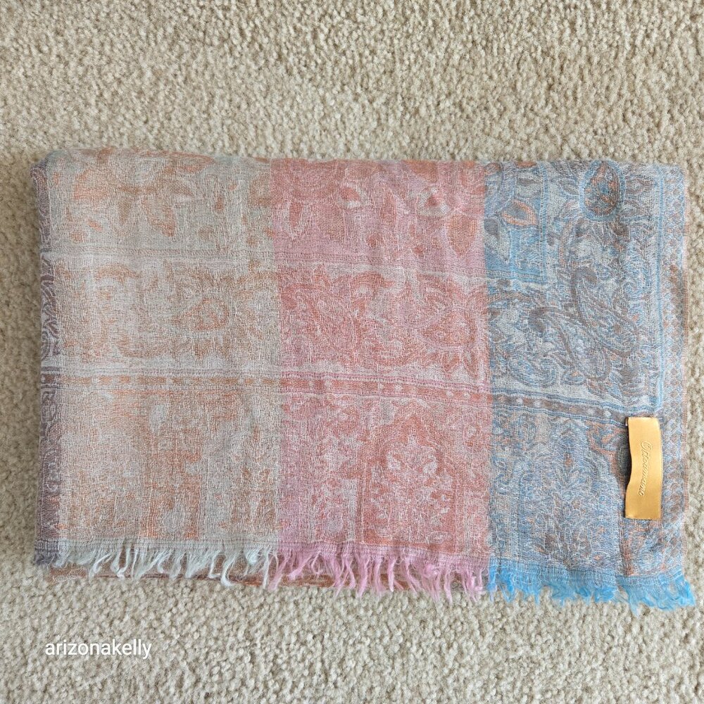 NWOT Otto Amano Cashmere Lightweight Scarf - Picture 11 of 15